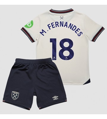 West Ham United Mateus Fernandes #18 Udebanetrøje Børn 2025-26 Kortærmet (+ Korte bukser)
